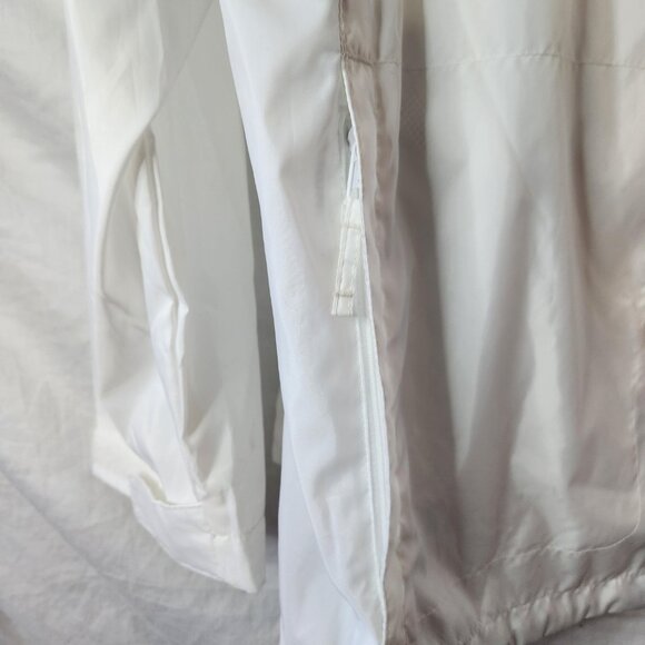Columbia Men’s 3XL White Packable Rain Jacket Hidden Hood Adjustable Waist - Picture 10 of 11
